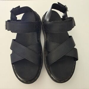 Dr. Martens Black Leather Sandals
